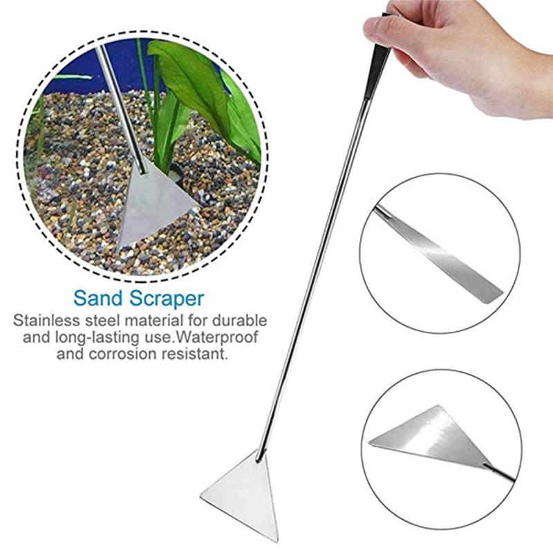 Aquarium Accessoires Hard Roestvrij Staal Aquarium Gereedschap Schaar Pincet Planten Golf Schaar Aquarium Schoppen Cleaner Supplies
