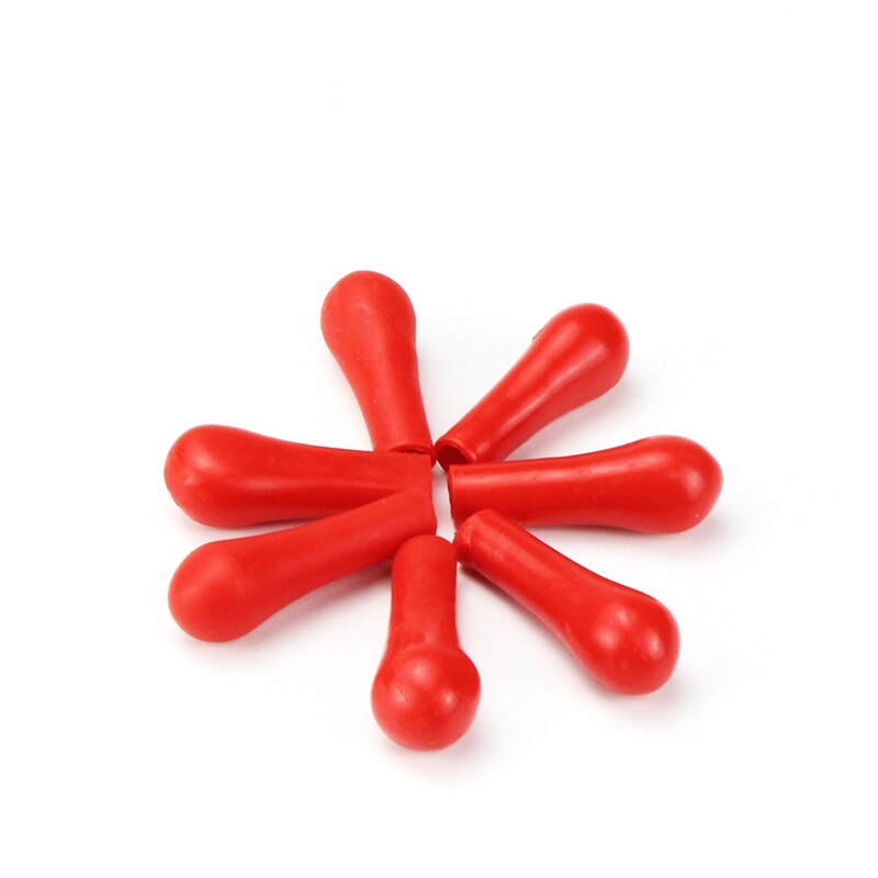 Laboratory Pipette Dropper Cap Thick Red Rubber Latex Tips For Chemical Dropper Pipette , Pack Of 50pcs
