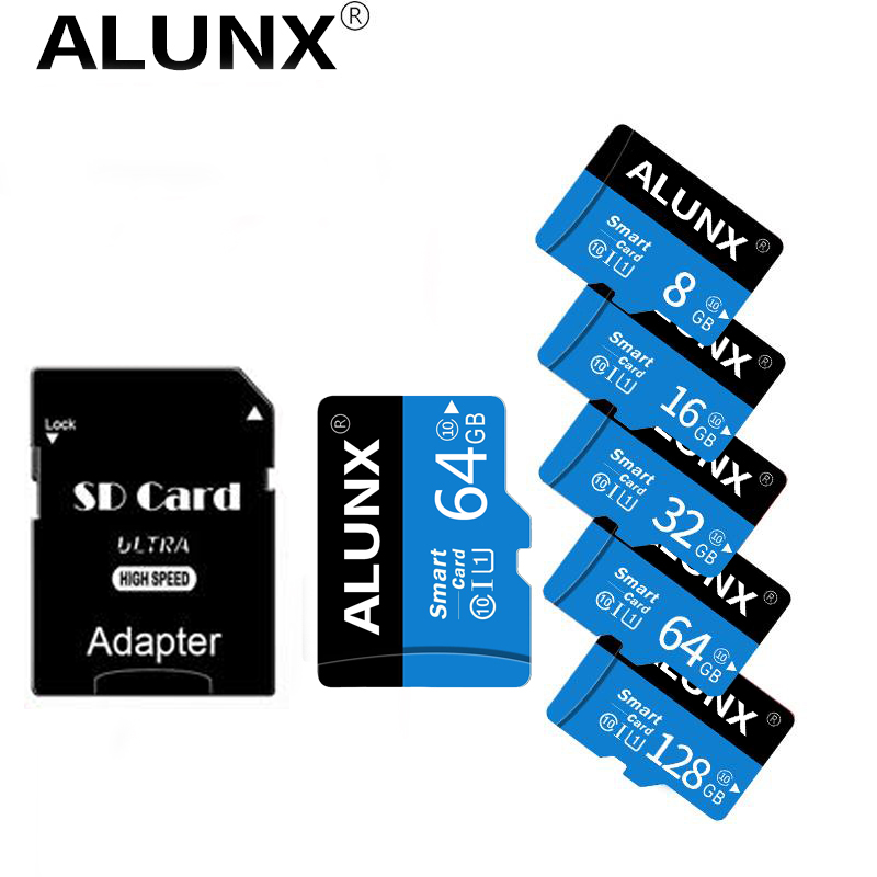 Micro  sd 64gb kort klasse 10 flashkort hukommelse microsd tf sd kort 8 16 32 64 128 gb hukommelseskort 128gb 64gb 32gb 16gb 8gb adapter