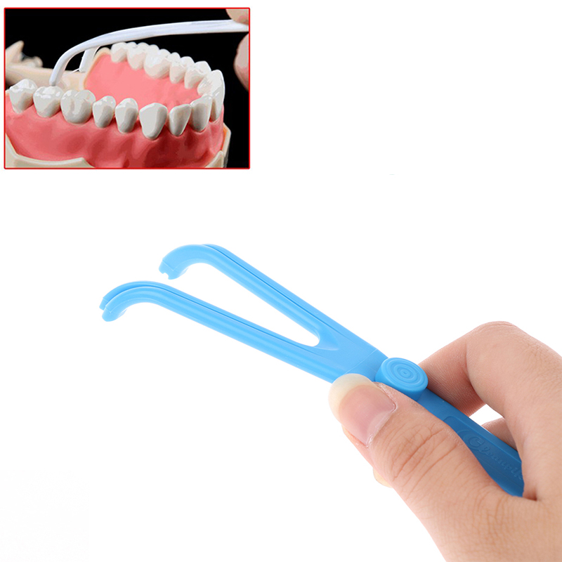 1PC Zahnseide Halter Hilfe Oral Hygiene Zahnstocher Halter für Zahnpflege Interdentalbürste Zähne Reinigung Werkzeuge Oral Gesundheit Reinigung