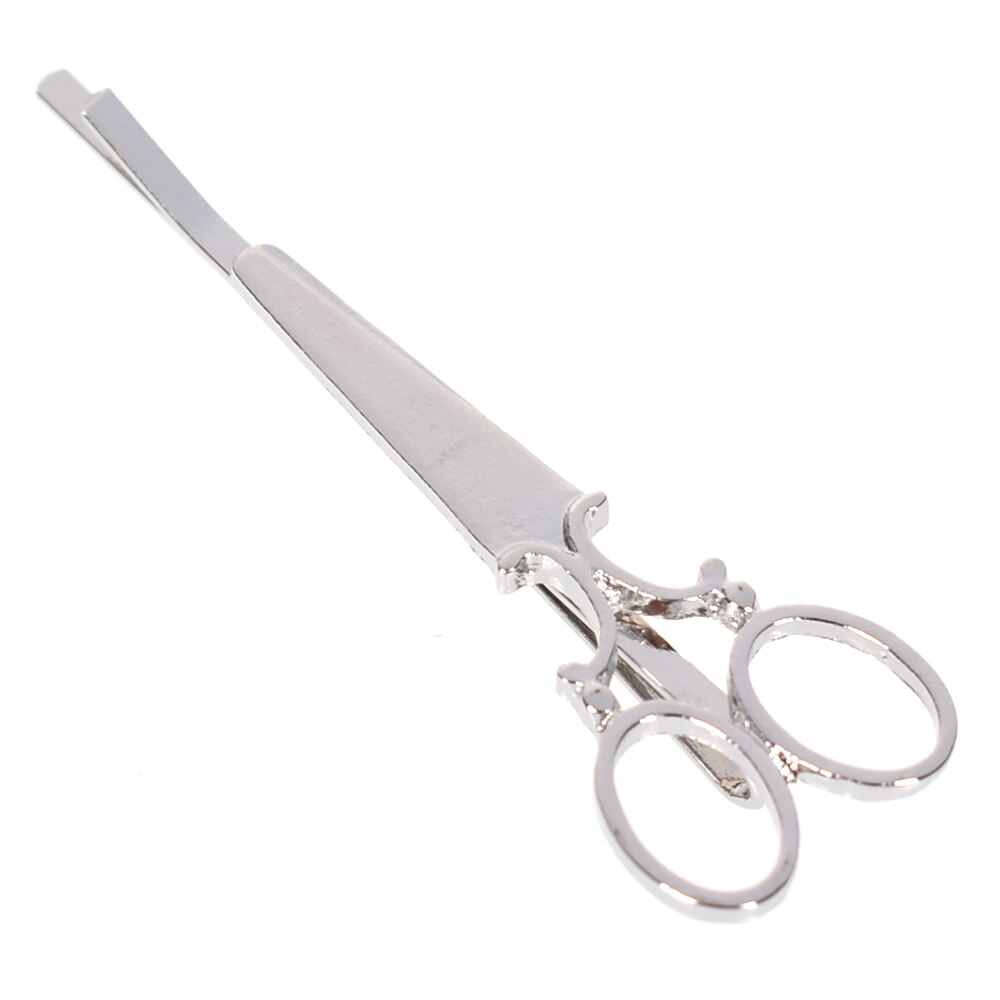 Lśniące kryształbyć winnym nożyczki spinki robić włosów dla kobiet słodkie strasy dla dziewczynek spinki robić włosów biżuteria akcesoria robić włosów Barrettes ślubny nakrycia głowy: Sliver-2