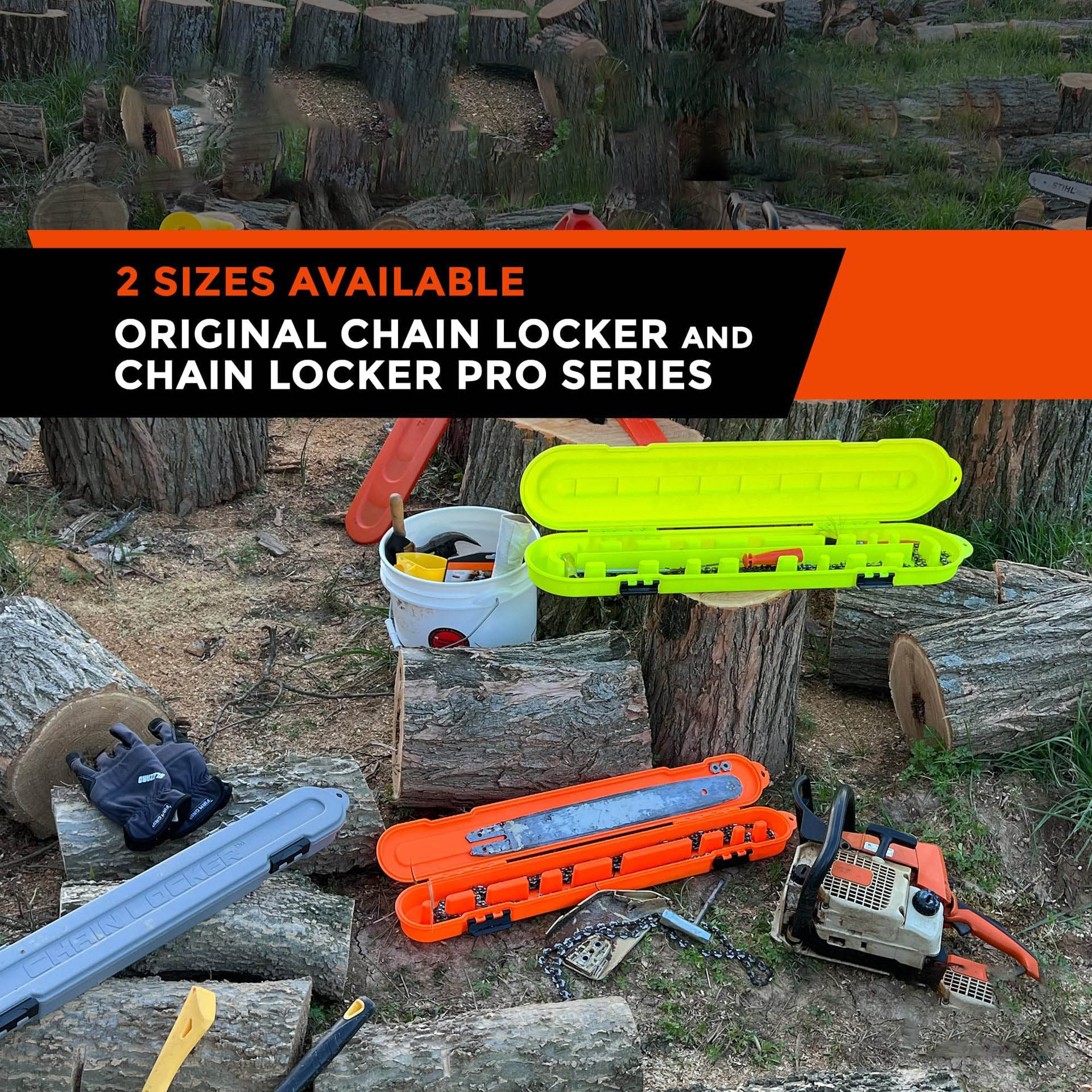 Chainsaw Chain Storage Box Universal Chain Locker Carrying Case Portable Chainsaw Chain Storage Case Chainsaw Organizer Tools