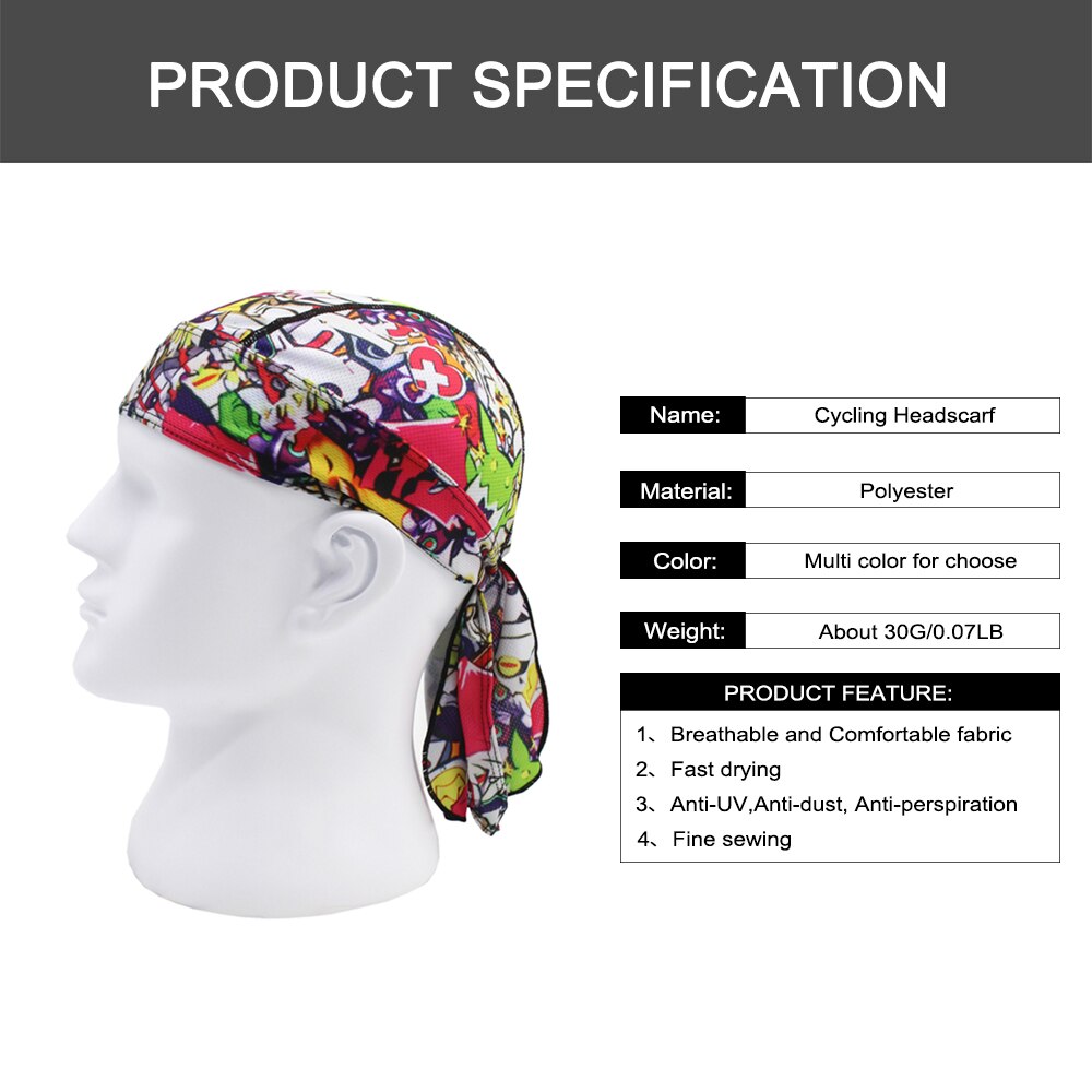 Quick Dry Breathable Cycling Caps Summer Men Running Hiking Fishing Bandana Headscarf Ciclismo Hood Headband Helmets Inner Cap