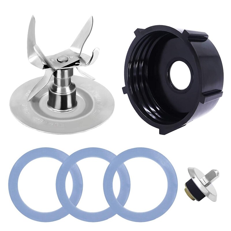 Replacement Parts with Oster Blender Ice Blades ,Bottom Cap Rubber Sealing O-Ring Gaskets Coupling Stud Slinger Pin Kit