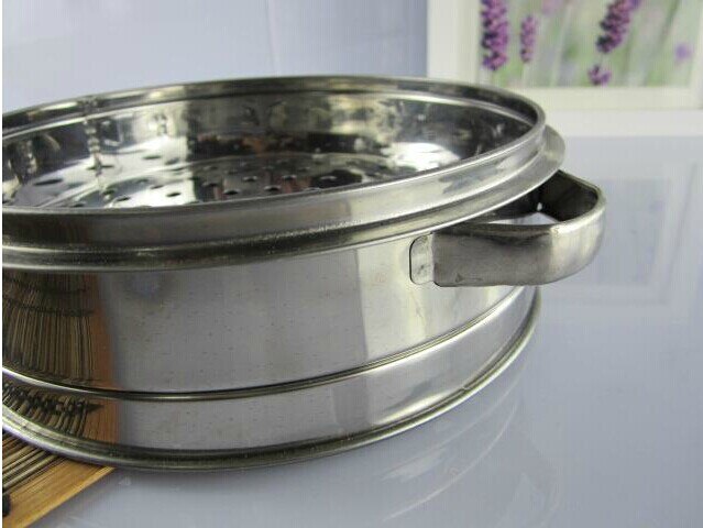 De hotel catering roestvrijstalen stoomboot lade Gestoomd Vlees Knoedel Gestoomde Jiaozi kleine stoomboot 16-30 CM