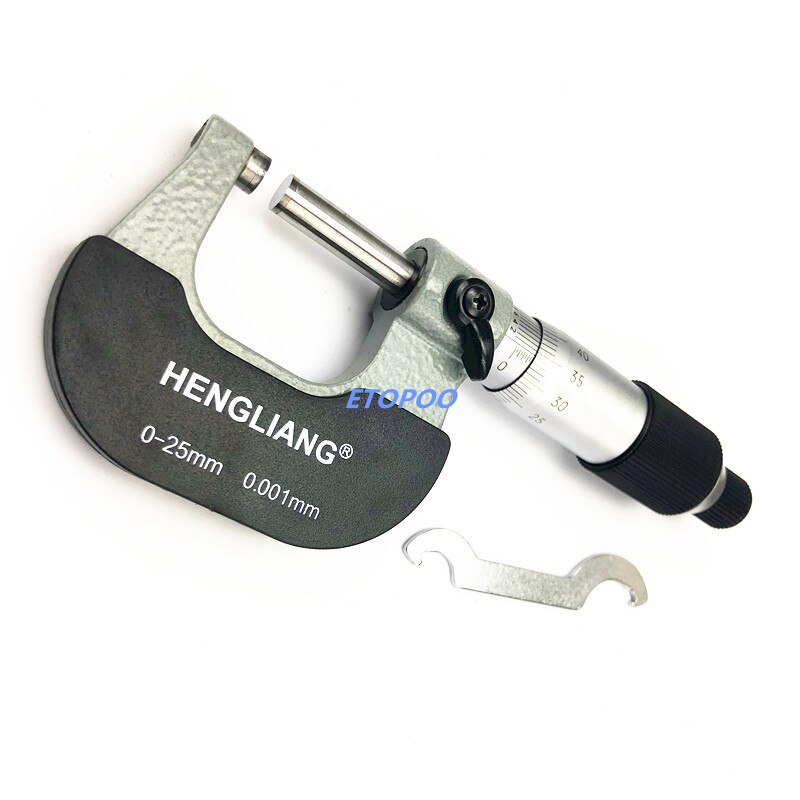 Micron Outside micrometer 0-25mm * 0.001mm calibration micrometer caliper thickness gauge 0.001mm measuring tools