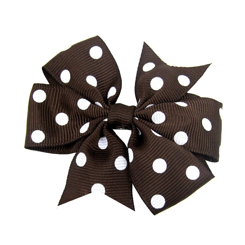 Leuke Baby Meisjes Dot Boog Knoop Kids Haar Clip Haarspelden Voor Kinderen Meisje Haar Band Boog Diy Haaraccessoires Beste Haar Ornament: 09