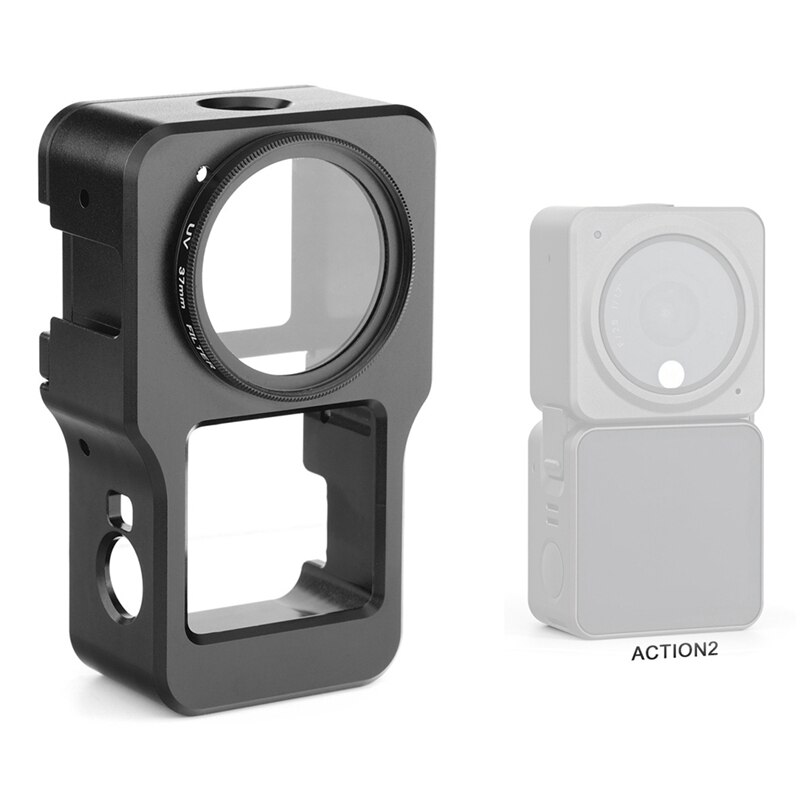 Schutzrahmen in kaninchenkäfigform, sturzsichere schutzabdeckung, kamera-wärmeableitungsrahmen für dji action 2