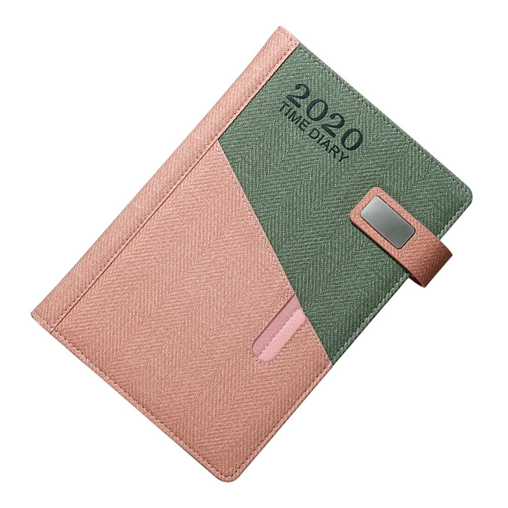 365 Days Month Schedule Notebook Imitation Leather A5 Planner Diary Stationery for Man Woman Student (Dark Green): Picture 6