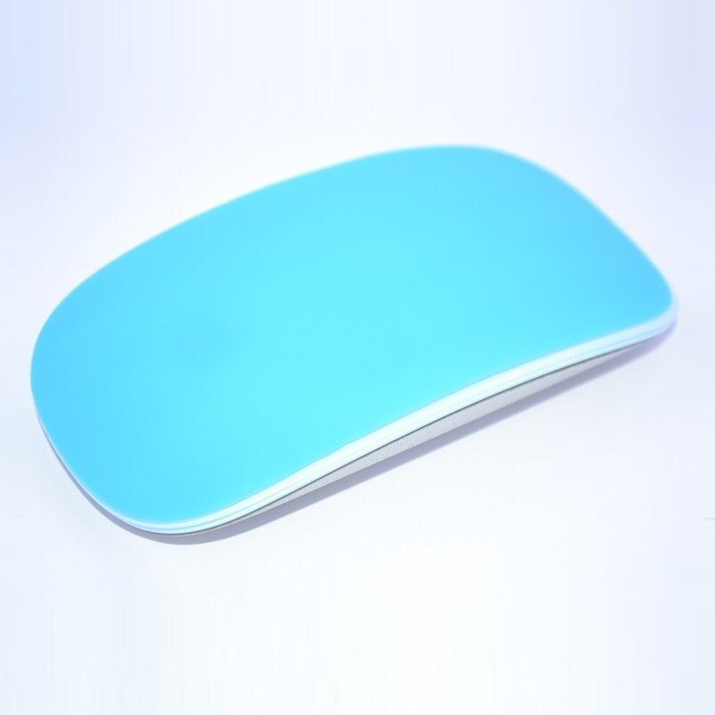 Notbook Mäbenutzen Haut Schutz Für iMac Magie Farbe Oval Weiche Maus Aufkleber Abdeckung Für Macbook Luft Profi Retina 11 13 15 silikon: Skyblue