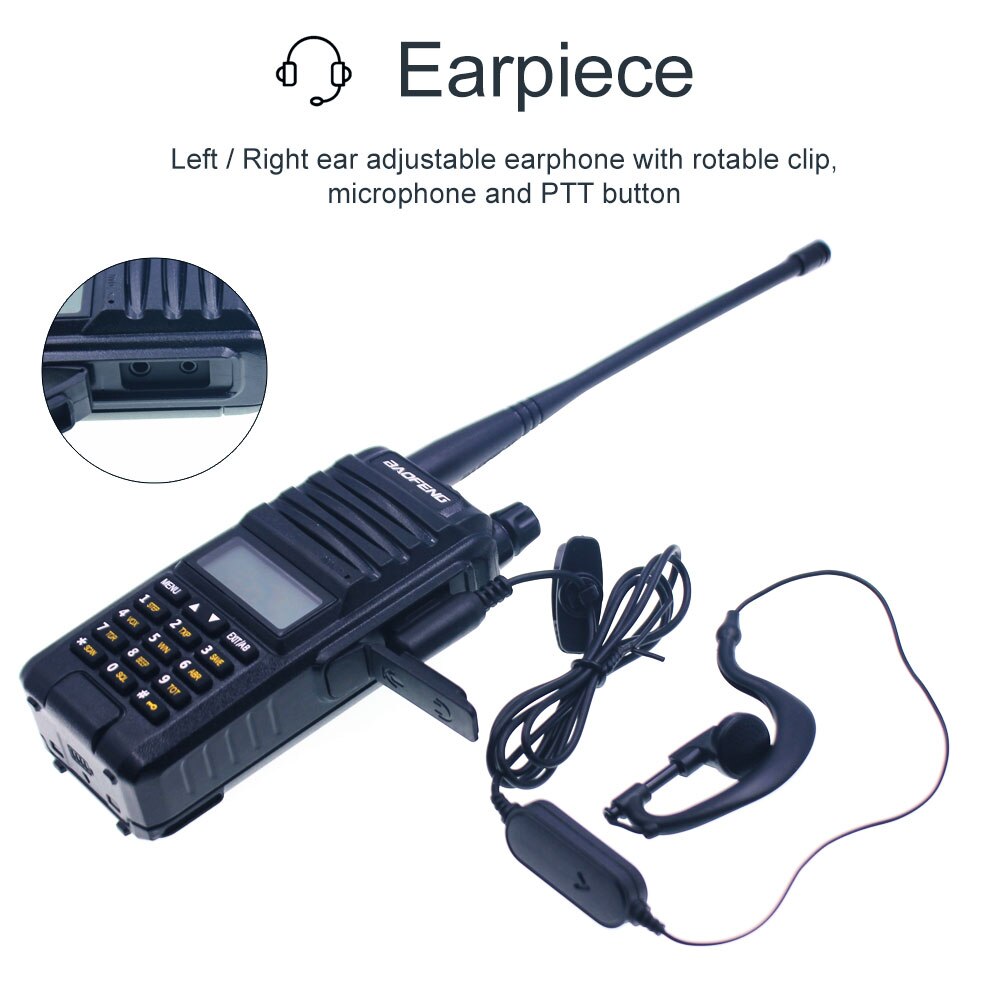 Baofeng Walkie Talkie BF-A58S 5W Tri Band 136-174MHz 200-260MHz 400-480MHz Handheld Radio Station 2200mAh Amateur Radio