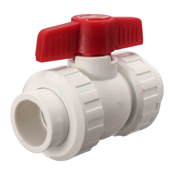 1pc 20mm 25mm 32mm PVC Plastic Pipe Ball Valve Union Valve PVC Water Pipe Connector Plumbing Hose Fittings Slip Shut Valve