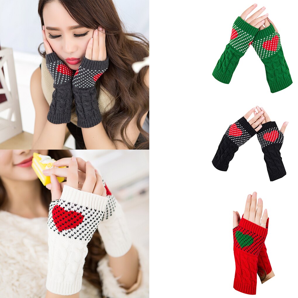 1 Paar Winter Herfst Kerst Hart Typen Handschoenen Vrouwen Meisjes Arm Pols Warmer Mouwen Winter Herfst Mittens
