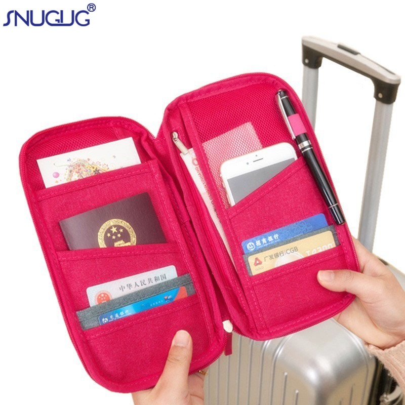 Snugug novo multifunction acessórios de viagem de alta qualidade carteira de viagem titular do passaporte documento organizador id cartão saco organizador
