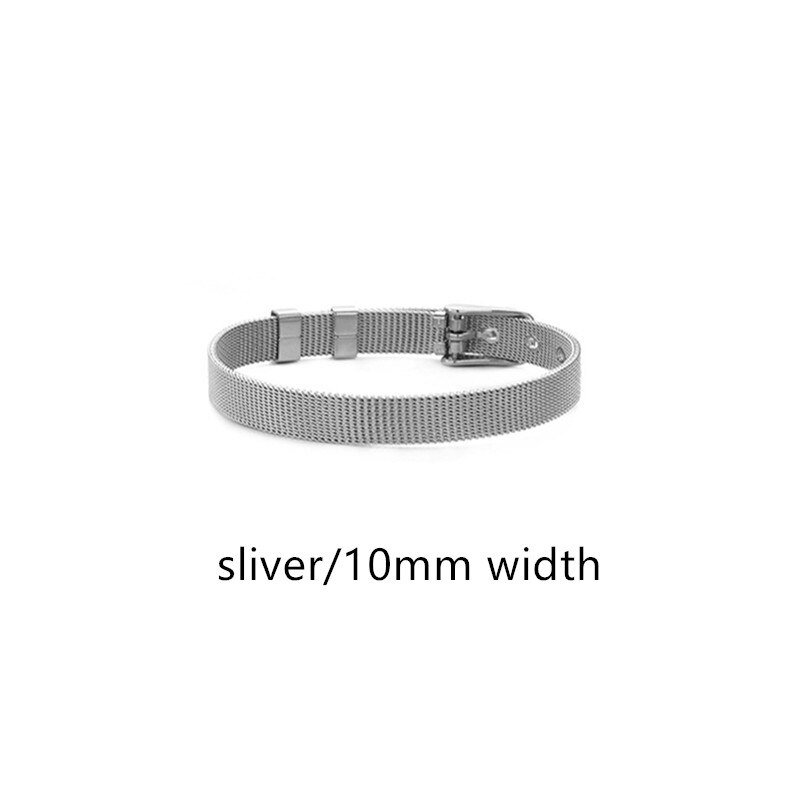 Huanzhi Vergulde Armband Riem Gesp Ketting Overdreven Metalen Armband Voor Vrouwen Meisjes Verstelbare Sieraden: C 10mm  width