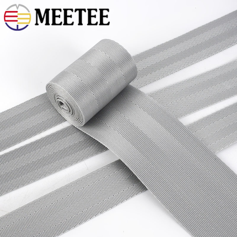 8m 1mm Dik 25/50mm Grijs Polyester Nylon Tape DIY Handleiding Kinderen Veiligheid Seat Rugzak huisdier Band Riem Ambachten RD003