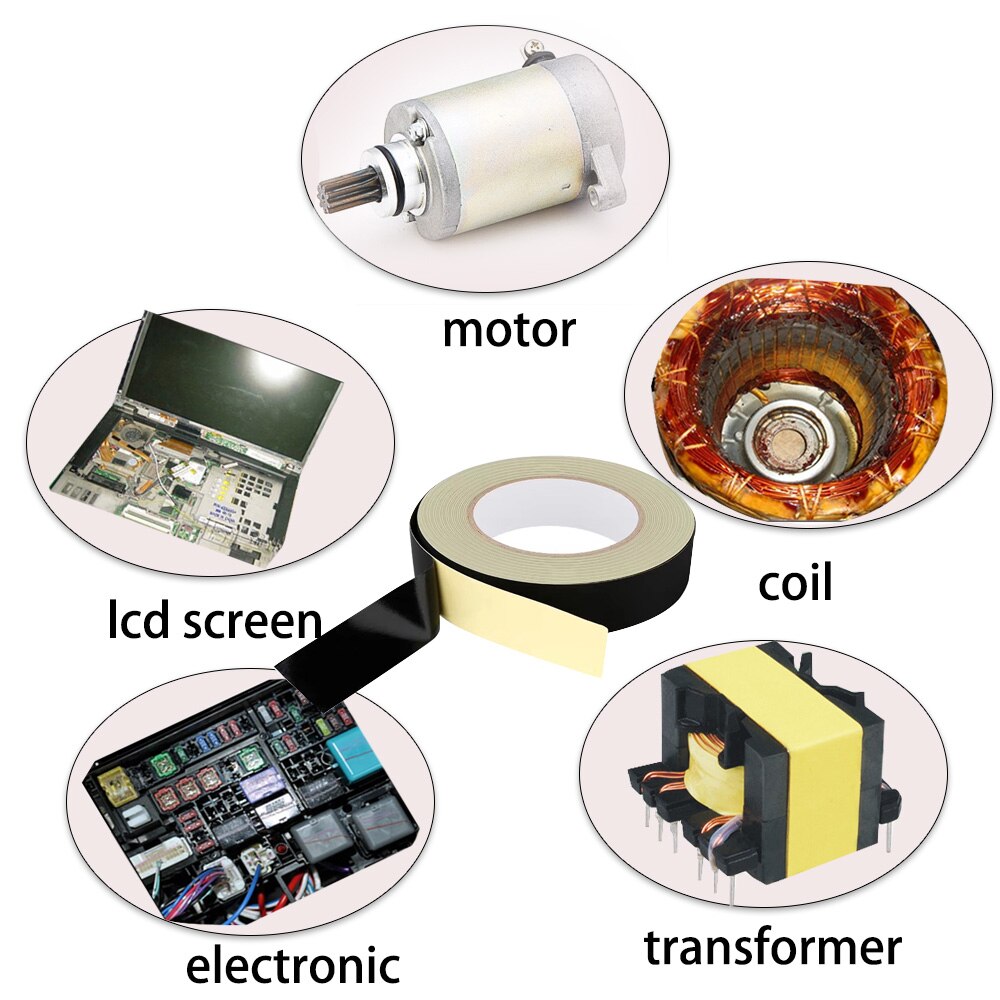 30M Acetate Cloth Tape for Laptop Electric Auto Guitar Repair High Temperature Adhesive Tape Black