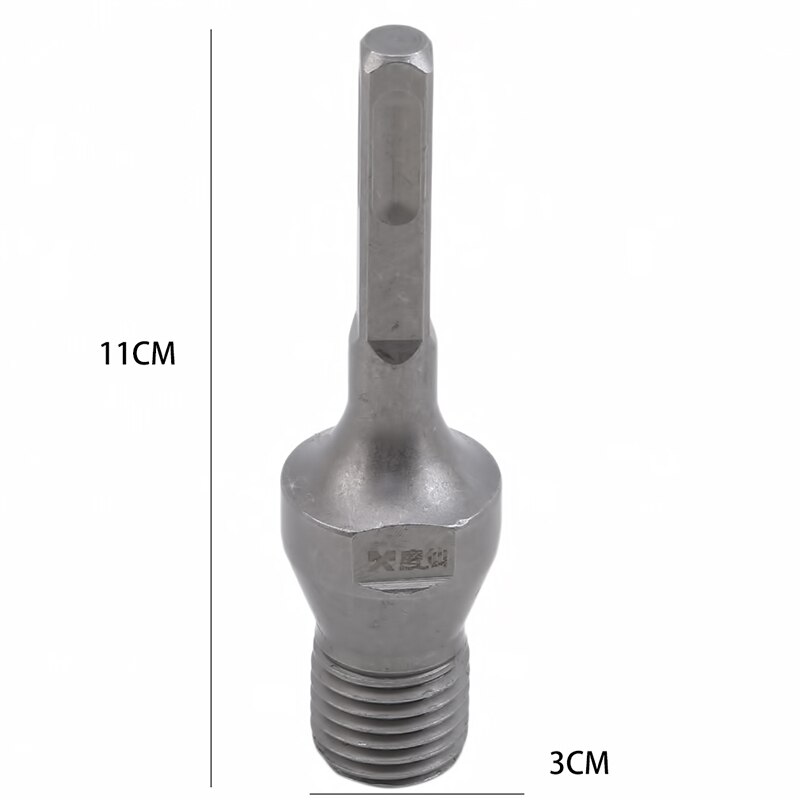 Drill Hole Connecting Rod Concrete Wall Perforator Core Drill Bit Adapter Electric Hammer Converter Manganese Steel: Square Handle