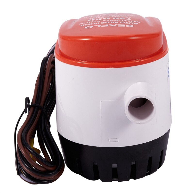 Automatic 12V Bilge Pump 750Gph with Internal Float Switch Auto Water Boat Submersible Auto Pump with Float Switch Marine / Bait