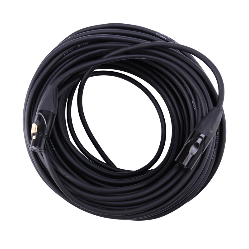 3 Pin XLR Male to Female Microphone Extension Cable o Extension Cables Cord Wire Line Black for Microphone
