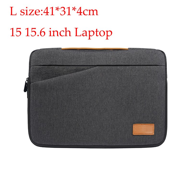 Zakelijke laptoptas 11 12 13.3 14 15.6 inch waterdichte notebooktas voor macbook air pro 15 inch laptop handtas voor mannen en vrouwen: L-maat
