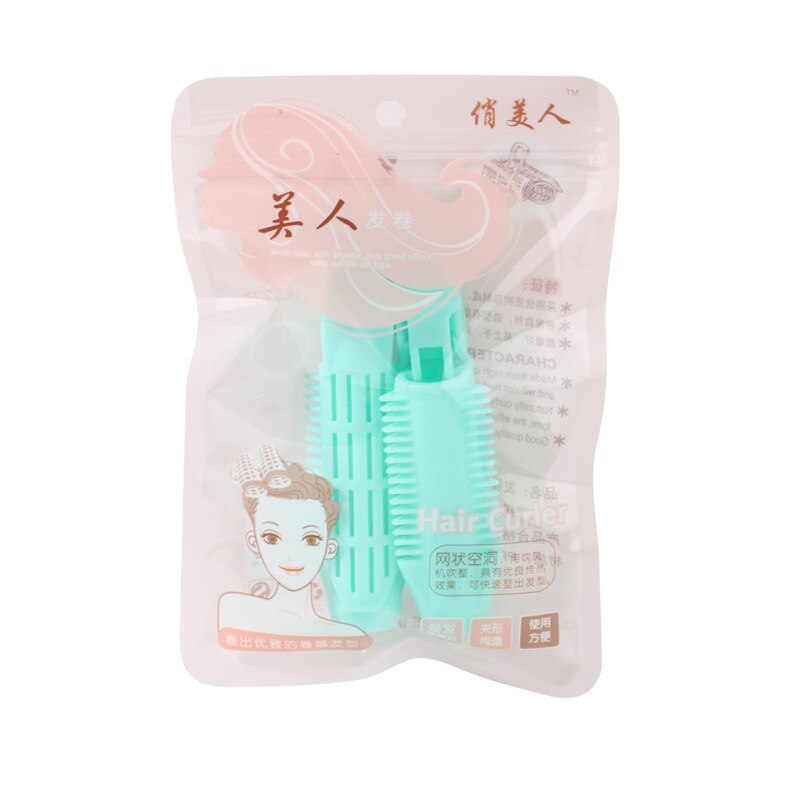 Pinzas para rizador de pelo Natural, accesorios para Estilismo de cabello, pinzas, Roots, permanente, rodillos, raíces, 2 uds.: Lake Blue