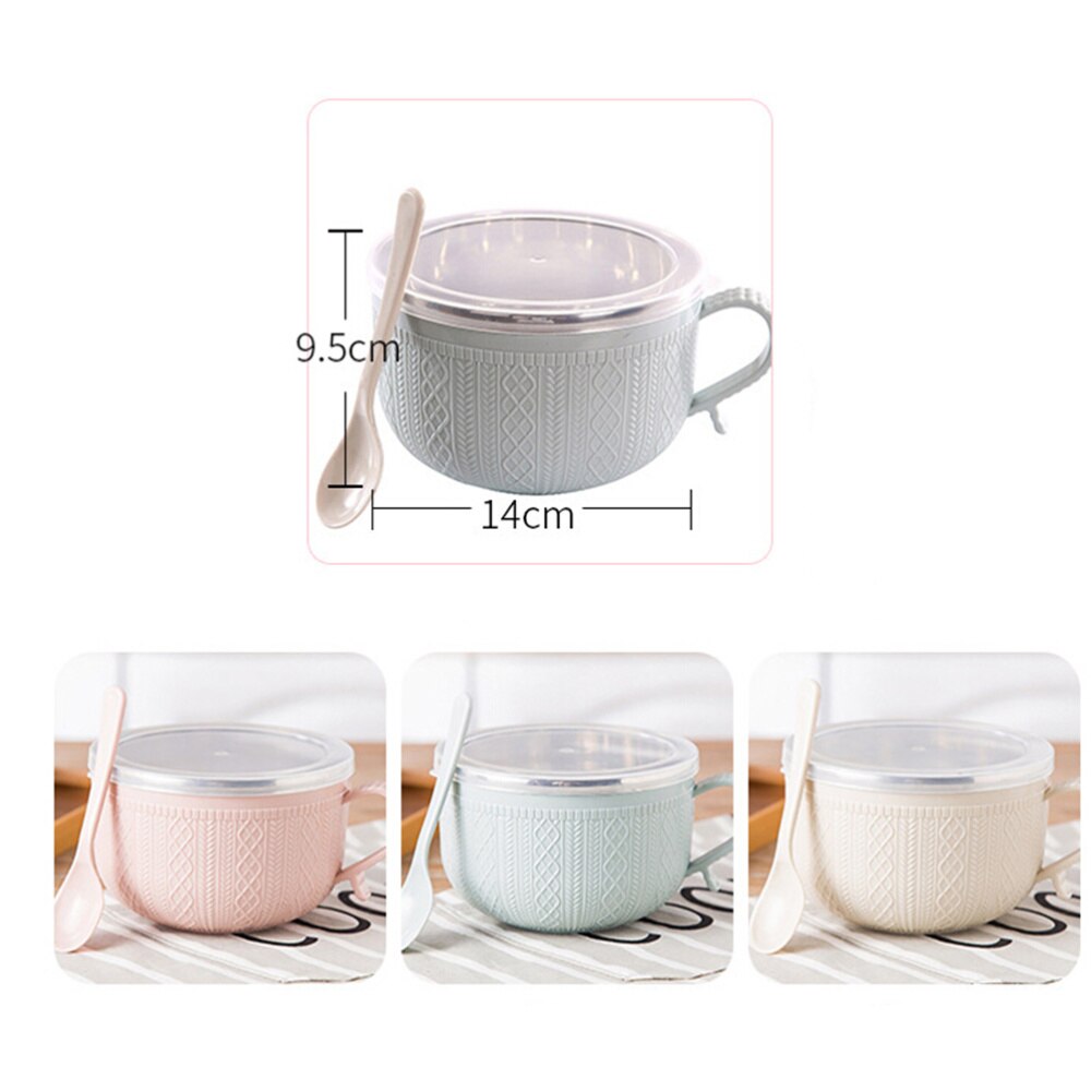 1pc Lunch Box Double layers Stainless Steel Thermal Insulation Bento Box Food Storage Container Lunch Box with Handle and Spoon