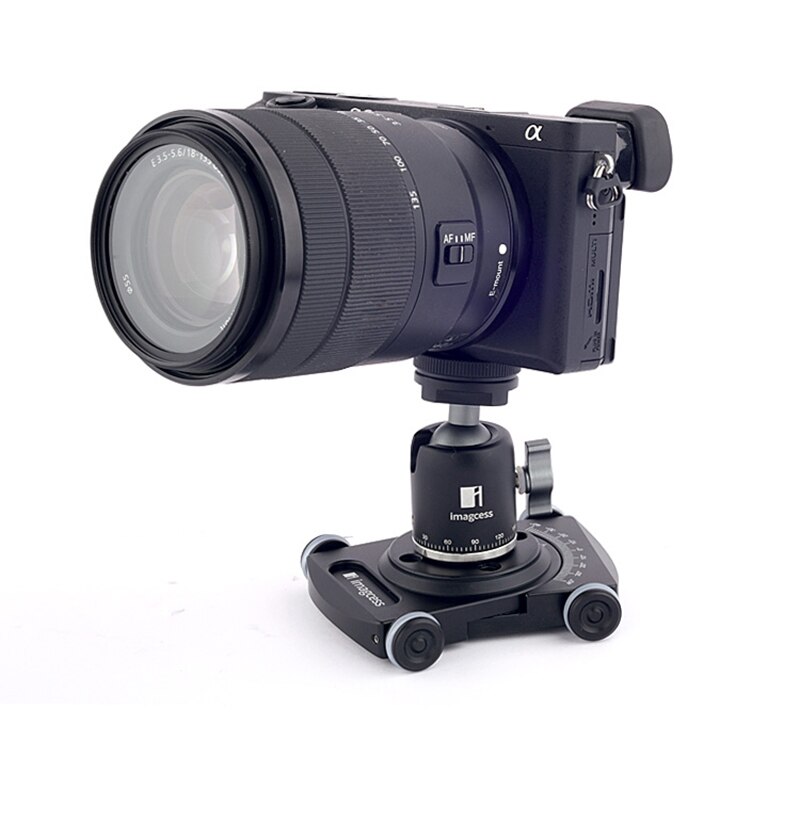 Imagcess Table Top Dolly Auto Roller Desktop Video Rail Track Slider Dslr Rig Film Camera Statief Monopod Quick Release