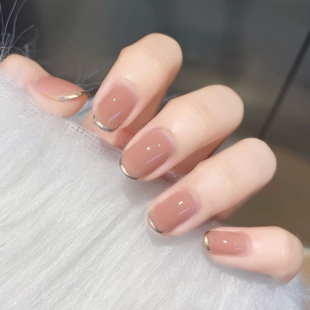 Faux ongles à pression avec colle, de Style 3D, 24 pièces: BA929