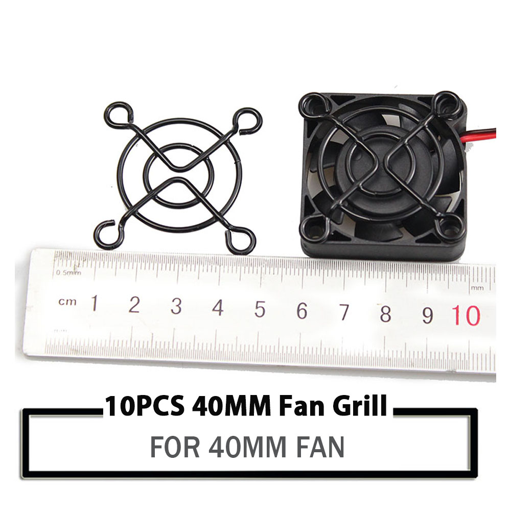 10PCS 4cm 40mm Black Metal Mesh Finger Guard Protective Net Fan Grill Computer Case Fan Grill