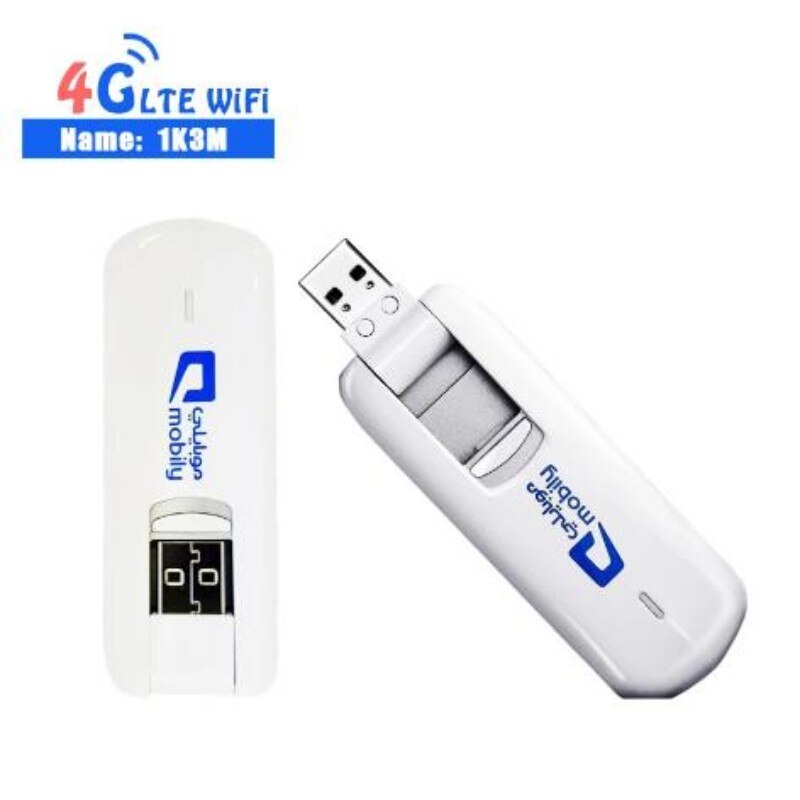 Unlocked Mobily Dongle 1K3M 4G USB Modem Support TDD/2600MHZ 3G 2100MHZ PK e3533 e173