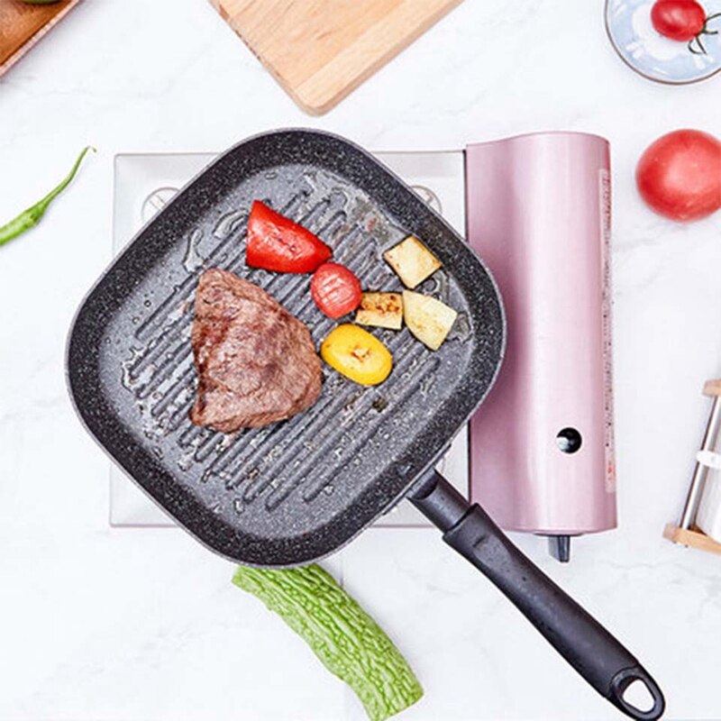 Aluminum Non-Stick Square Frying Pan Steak Frying Pan Multi-Function Frying Pan