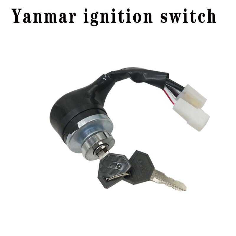 Interrupteur d&#39;allumage pour moteur Yanmar VIO17, 20, 25, 30, 35, 55, avec clé de démarrage