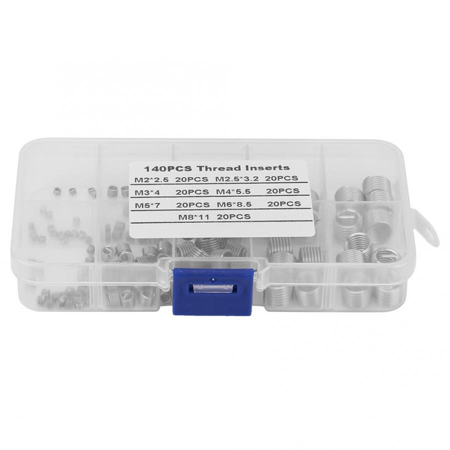 stainless steel wire insert 140Pcs/set Stainless Steel Wire Screw Sleeve Thread Repair Insert Kit Tool Set stainless wire