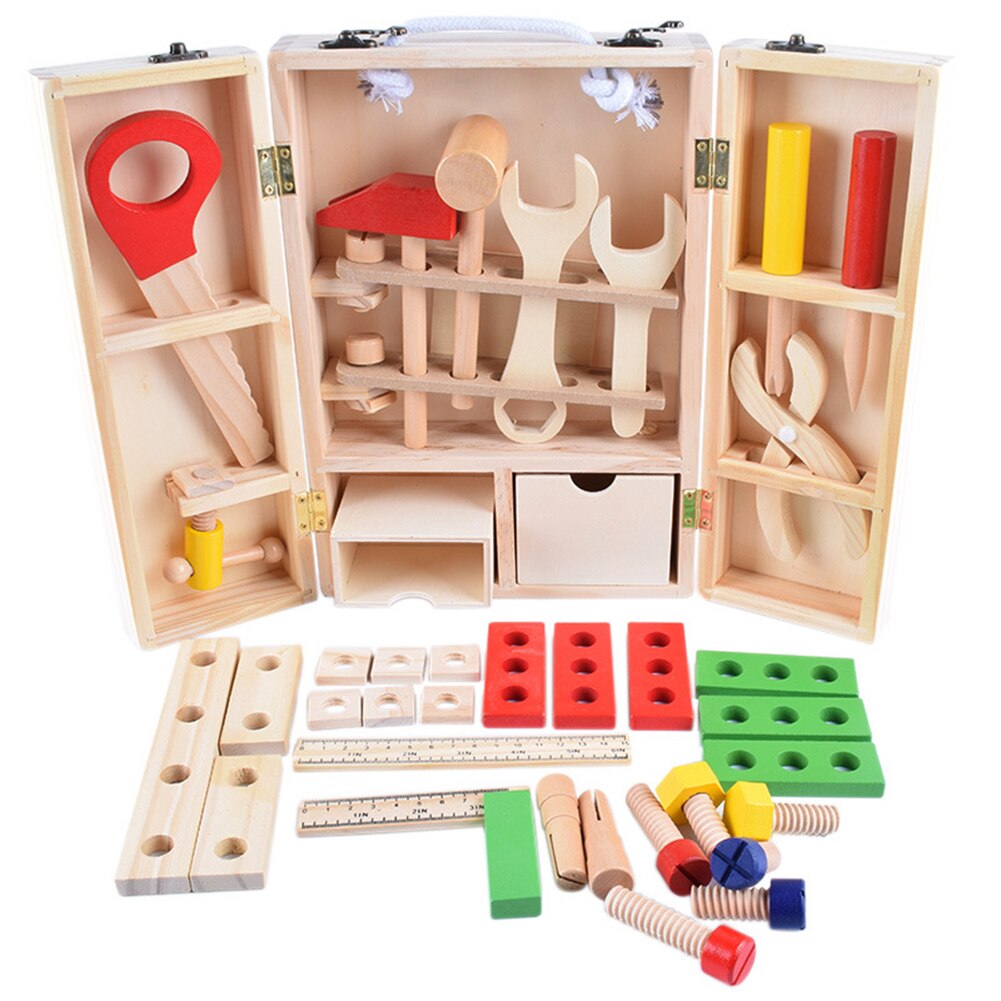 Klassieke Baby Educatief Speelgoed Tool Kit Multi-Functionele Praktische Grappig Kinderen Speelhuis Klassieke Simulatie Toolbox