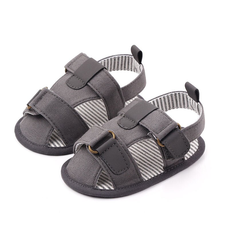 Sommer Baby Schuhe Weiche Baumwolle Einfarbig Neugeborenen Jungen Schuhe nicht-Unterhose Sohlen Kleinkind Sandalen Erste Wanderer für Jungen mädchen