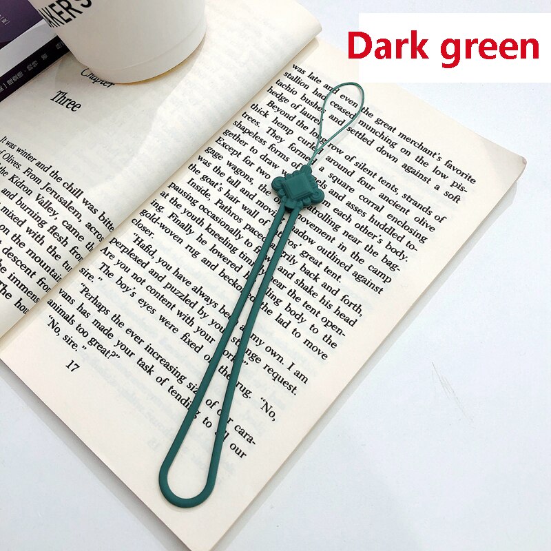 Chinese knot silicone rope liquid short Cell Phone Lanyard Holder Phone Wrist Straps U disk sling silicone mobile phone rope: Dark Green