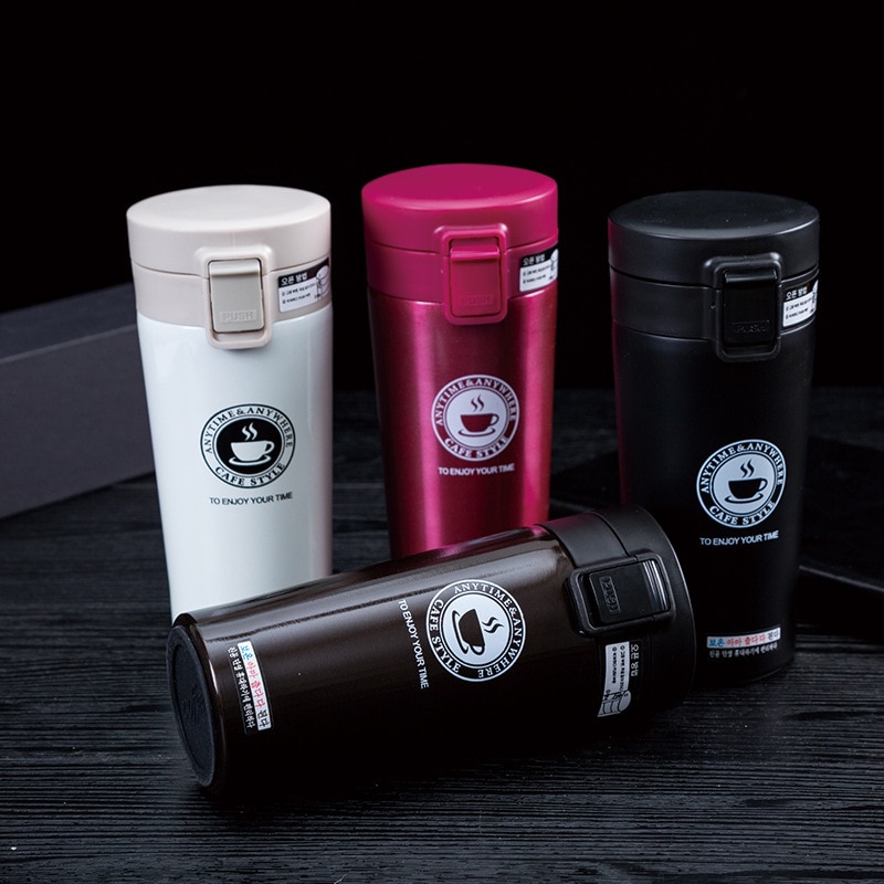 Vacuum Insulated Insulation Thermos Flask Coffee/Tea/Milk Stainless Steel Thermos Tumbler Cups Thermo Water Bottle