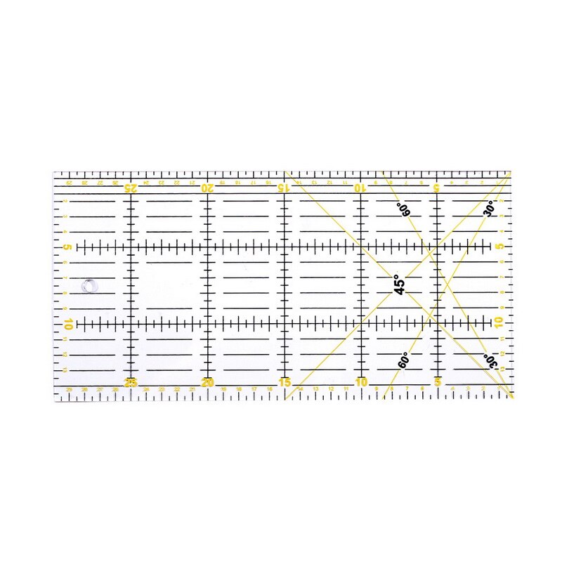 Quilten liniaal diy tekenlinialen voor kinderen studenten kantoor school naaien acryl patchwork doek quilten tuler multifunctioneel: G319699a