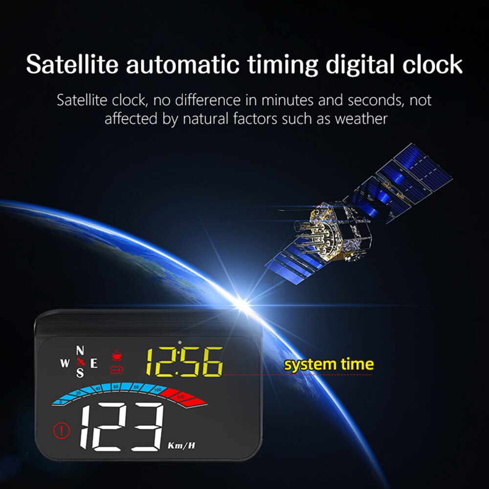 Digital HUD Display Car Gadget GPS Head Up Obd2 Display with Speed Clock Mileag Temperature Direction Universal Starline a91 M16