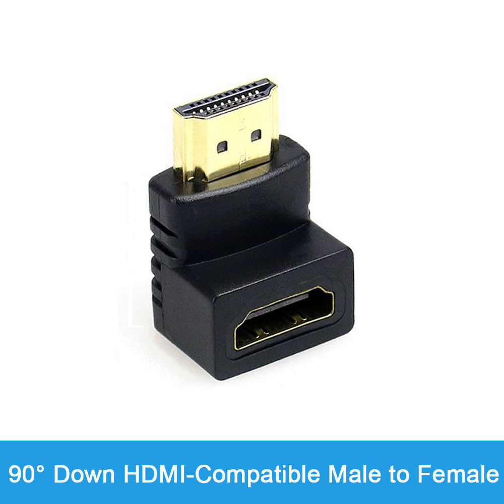 4K HD-connector Mini / Micro HDMI-compatibele extender HDMI-compatibele adapter 90 270 graden haakse man-vrouw converter: Rood