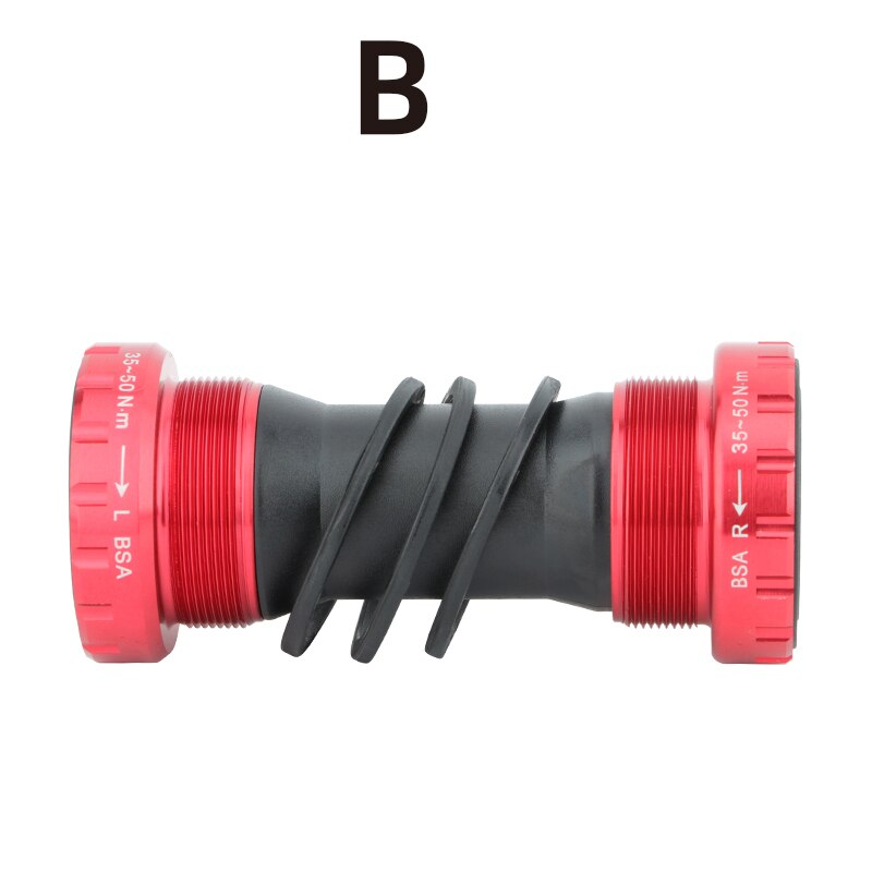 MEROCA Mountain Bicycle Bottom Bracket BSA Road Bike Suitable For 68-73mm BC1.37-24T 24mm Sealed Pelin MTB Center Axle: B