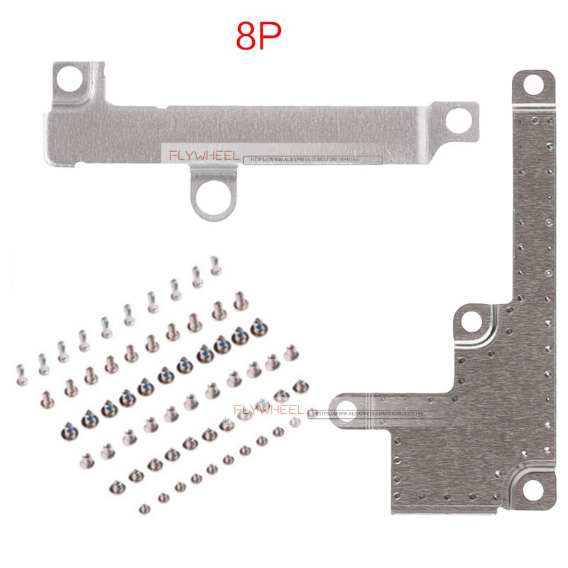 1set For iPhone 5 5S 6 6S 7 8 Plus LCD Display Metal Bracket Cover +Battery Spacer Metal Plate Holder With All Set Screws: For 8 Plus