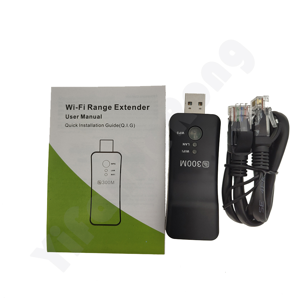 Usb sem fio universal 300mbps para smart tv wifi repetidor adaptador repetidor de rede ethernet para samsung sony lg tv