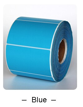 AIBIER Color Red yellow blue Thermal Label barcode Sticker 40mm Core 40x30mm-800pcs 1Roll Top Thermal Paper Adhesive Stickers: Blue color