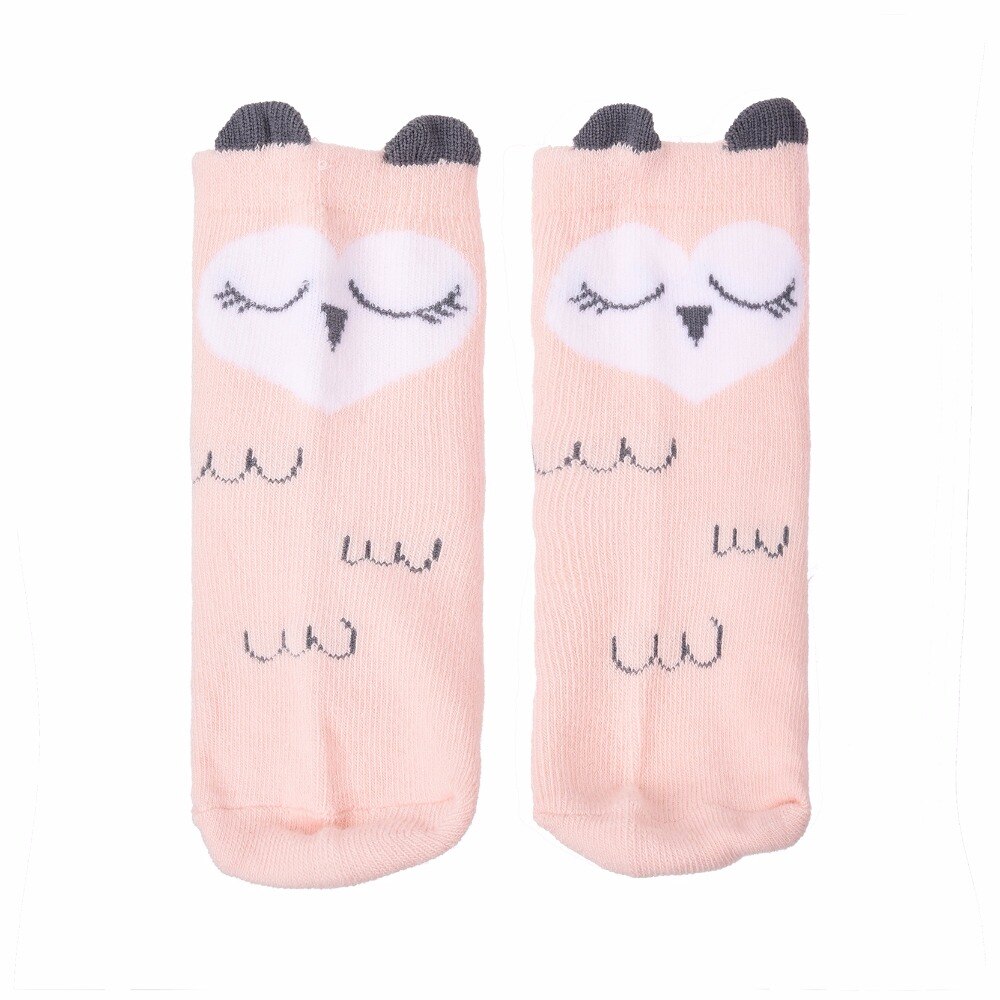 Cartoon Leuke Oren Dier Patroon Babysokjes Kid Cloting Accessoires katoen Anti Slip Sokken Baby Voor Jongen Meisje 0 2 jaar