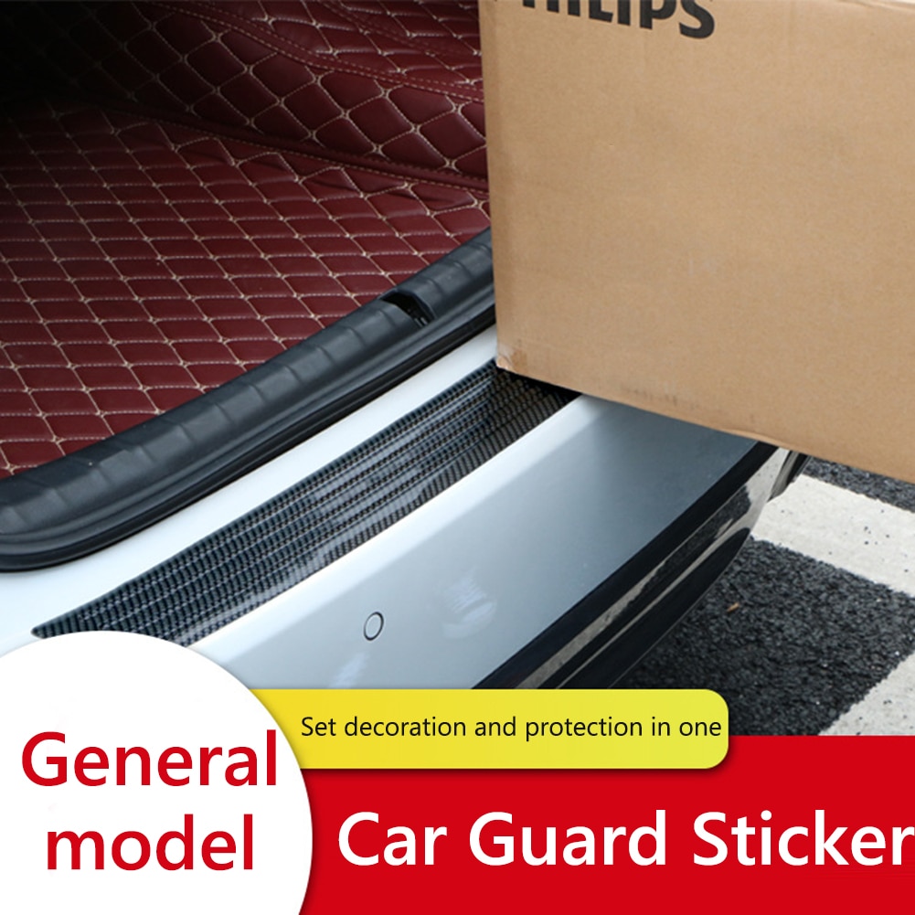 90Cm/104Cm Universele Kofferbak Guard Plaat Sticker Achterbumper Trim Anti-kras Bescherming Strip Pad auto Styling Accessoires