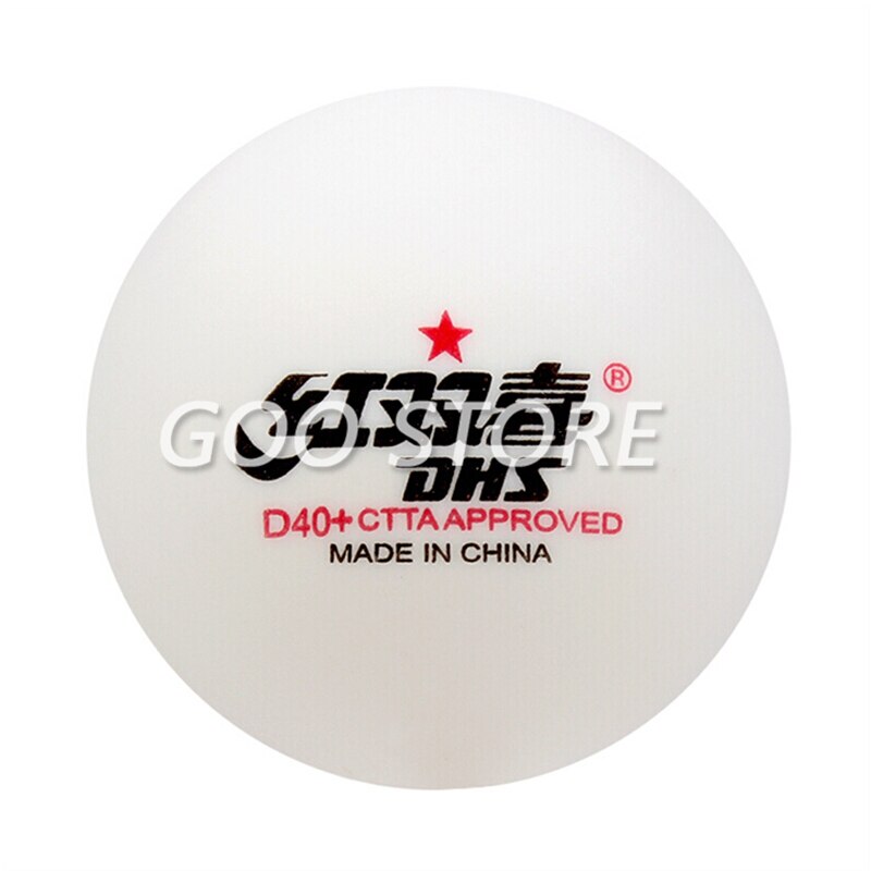 DHS 50/100 balls table tennis balls d40+ balls for table tennis training material seamed 40 poly plastic ping pong balls