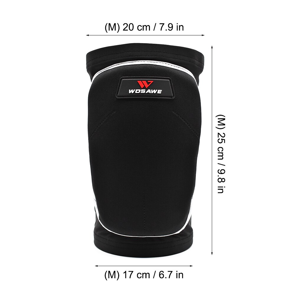 Wosawe Motorfietsen Kniebeschermers Beschermende Kleding Dikke Spons Antislip Knie Brace Guard Skiën Snowboarden Knie Pad Handschoenen