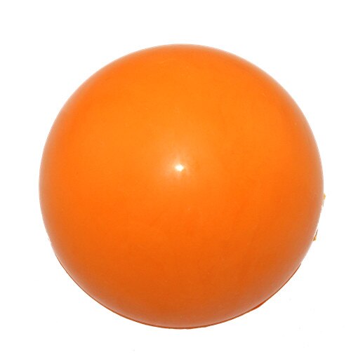 Uforgængelig hundebold hård stærk giftfri tyggelegetøj naturgummi hoppende hundebold til aggressive tyggere: Orange / 6cm